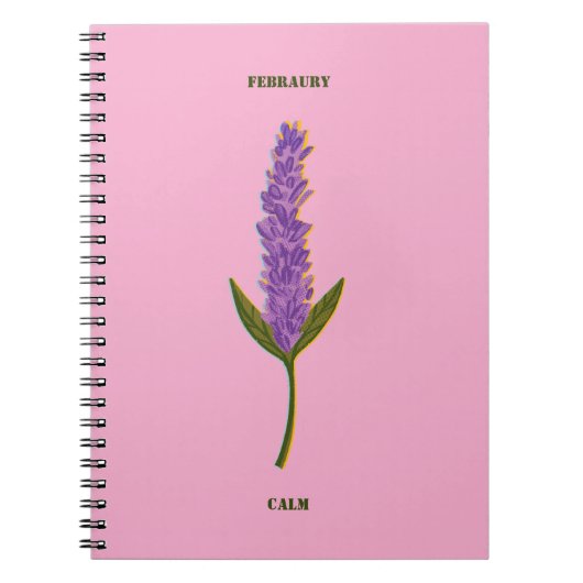 Personalized Monthly Serenity Journal Minimalist ノートブック (正面)