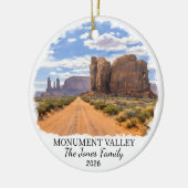 Personalized Monument Valley Navajo Tribal Park セラミックオーナメント (左)