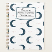 Personalized Moon Pattern Planner 8.5x11 プランナー手帳 (正面)