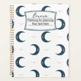 Personalized Moon Pattern Planner 8.5x11 プランナー手帳