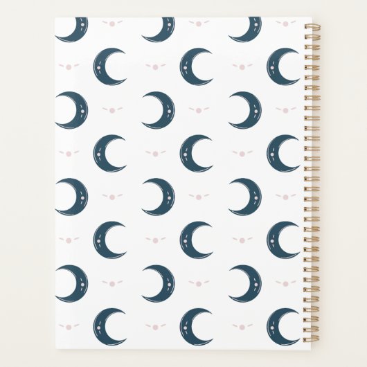 Personalized Moon Pattern Planner 8.5x11 プランナー手帳 (裏面)