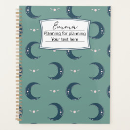 Personalized Moon Pattern Planner 8.5x11 プランナー手帳