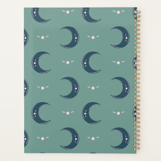 Personalized Moon Pattern Planner 8.5x11 プランナー手帳 (裏面)