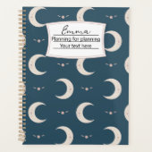 Personalized Moon Pattern Planner 8.5x11 プランナー手帳 (正面)