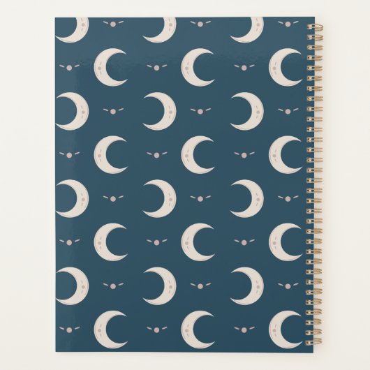 Personalized Moon Pattern Planner 8.5x11 プランナー手帳 (裏面)