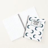 Personalized Moon Pattern Spiral Notebook 8.5x11 ノートブック (内部)