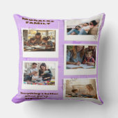 Personalized Morals Family Photo Collage  クッション (正面)