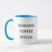 Personalized Morning Coffee Cat Ritual Cozy マグカップ (左)