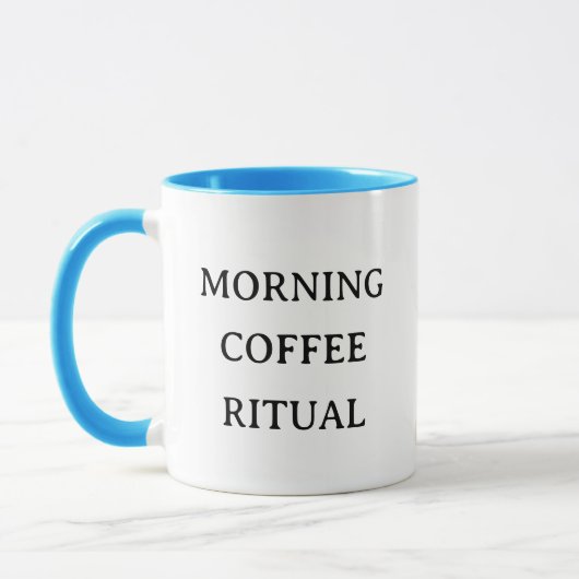 Personalized Morning Coffee Cat Ritual Cozy マグカップ (左)