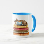 Personalized Morning Coffee Cat Ritual Cozy マグカップ (正面右)