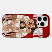 Personalized Moroccan Family Phone Case  iPhoneケース (裏面横)