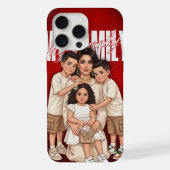 Personalized Moroccan Family Phone Case iPhoneケース (裏面)