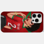 Personalized Moroccan Football Fan Phone Case Case-Mate iPhoneケース (裏面 (横))