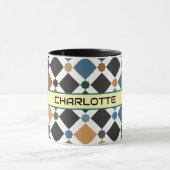 Personalized Moroccan Zellige Pattern Mug – Custom マグカップ (中央)