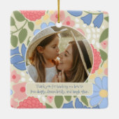 Personalized Mother-Daughter Keepsake Ornament セラミックオーナメント (裏面)