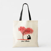 Personalized Mother & Daughter Love Tote Bag トートバッグ (裏面)