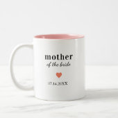 Personalized Mother of the Bride ツートーンマグカップ (左)