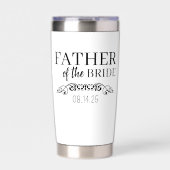 Personalized Mother of the Bride Custom Tumbler, 保温保冷タンブラー (正面)