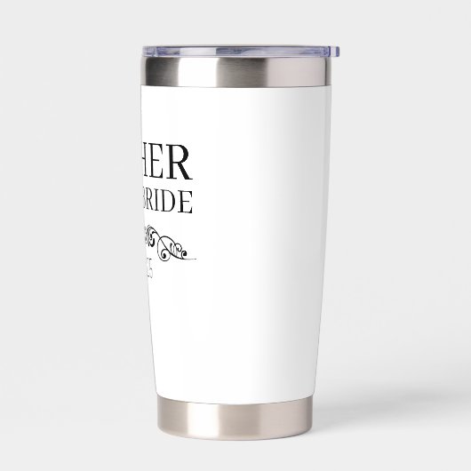 Personalized Mother of the Bride Custom Tumbler, 保温保冷タンブラー (左面)