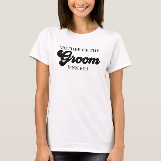 Personalized Mother of the Groom Tシャツ (正面)
