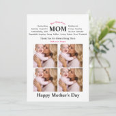 Personalized Mother’s Day Card 招待状 (スタンド正面)