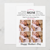 Personalized Mother’s Day Card 招待状 (正面/裏面)