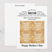 Personalized Mother’s Day Card 招待状 (正面/裏面)