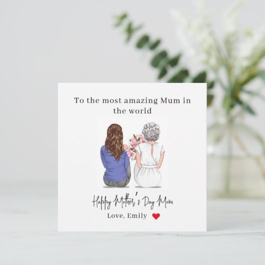 Personalized Mother’s Day Card From Daughter シーズンカード (スタンド正面)