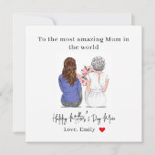 Personalized Mother’s Day Card From Daughter シーズンカード (正面)