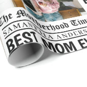 Personalized Mother’s Day Newspaper ラッピングペーパー (ロールコーナー)
