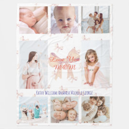 Personalized Mother’s Day Photo Gift for Mom フリースブランケット