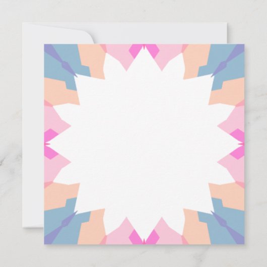 Personalized Mother’s Day Pink Star Mom Photo Card (裏面)