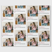 Personalized Mother’s Day  with Photo  ラッピングペーパー (フラット)