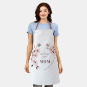 Personalized Mothers Day Apron for Mom エプロン (着用した状態)