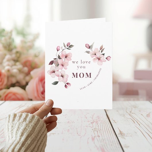 Personalized Mothers Day Card for Mom カード