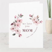 Personalized Mothers Day Card for Mom カード (正面)