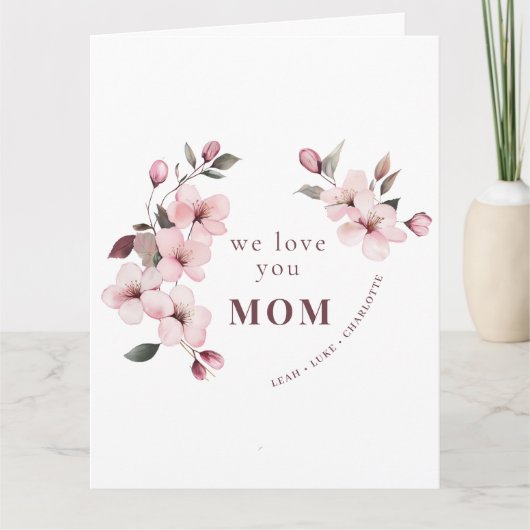 Personalized Mothers Day Card for Mom カード (正面)