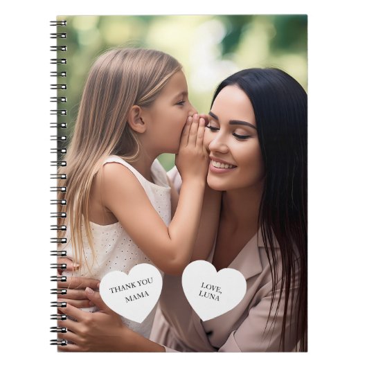 Personalized Mother's Day Custom Photo ノートブック (正面)