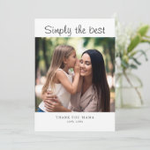 Personalized Mother's Day Custom Photo Holiday  カード (スタンド正面)