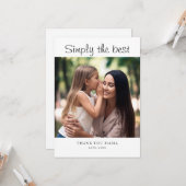 Personalized Mother's Day Custom Photo Holiday  カード (正面/裏面インサイチュ)