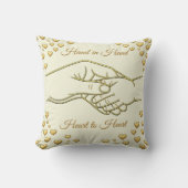 Personalized Mother's Day Gift 2026 Elegant Gold クッション (正面)