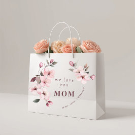 Personalized Mothers Day Gift Bag for Mom ラージペーパーバッグ