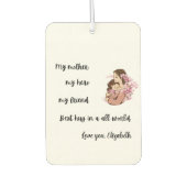 Personalized Mother's Day Mom's Hug Air Freshener カーエアーフレッシュナー (正面)