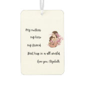 Personalized Mother's Day Mom's Hug Air Freshener カーエアーフレッシュナー (裏面)