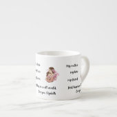 Personalized Mother's Day Mom's Hug Espresso Mug エスプレッソカップ (正面右)