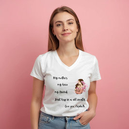 Personalized Mother's Day Mom's Hug T-Shirt Tシャツ