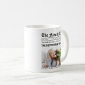 Personalized Mother's Day Newspaper Gift for Mom コーヒーマグカップ (正面右)