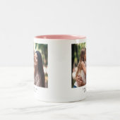 Personalized Mother's day Thank You Mama ツートーンマグカップ (中央)
