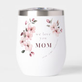 Personalized Mothers Day Wine Tumbler (正面)