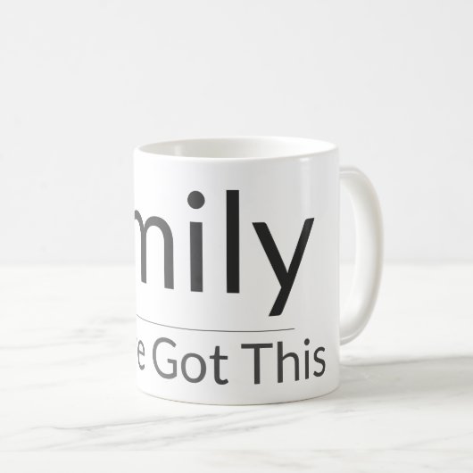 Personalized Motivational Mug – Custom Name & Affi コーヒーマグカップ (正面右)